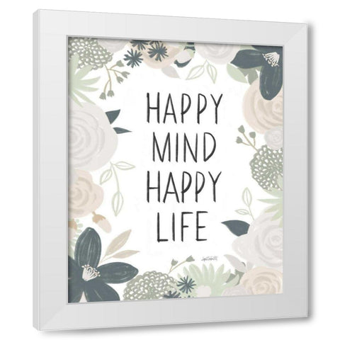 Happy Thoughts I White Modern Wood Framed Art Print by Tavoletti, Anne