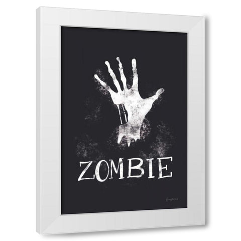 Sophisticated Spooky X White Modern Wood Framed Art Print by Thorns, Becky
