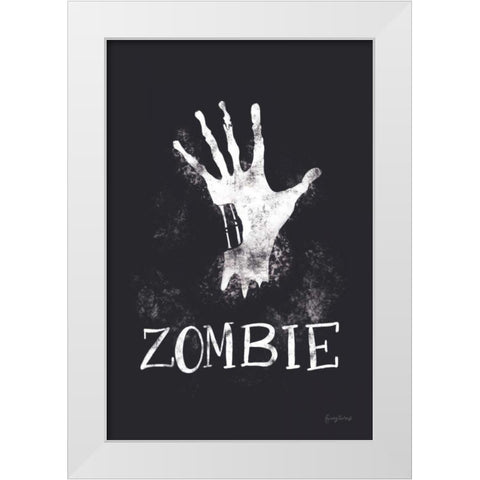 Sophisticated Spooky X White Modern Wood Framed Art Print by Thorns, Becky