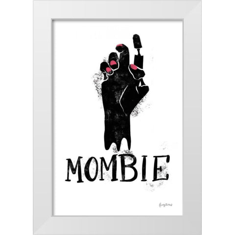 Sophisticated Spooky XI White Modern Wood Framed Art Print by Thorns, Becky