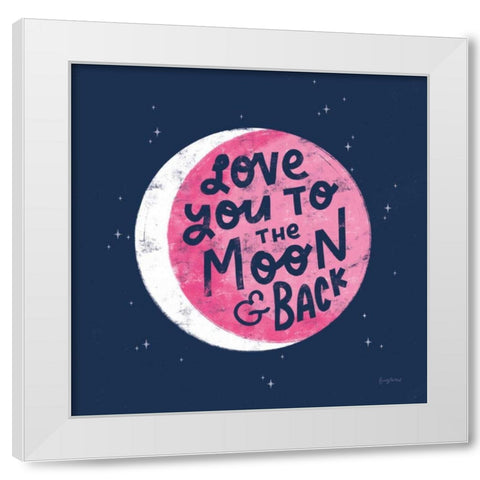 Love Letters IV White Modern Wood Framed Art Print by Thorns, Becky