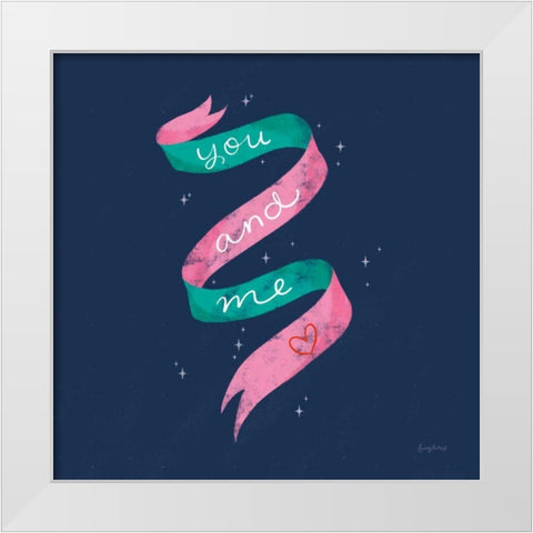 Love Letters V White Modern Wood Framed Art Print by Thorns, Becky