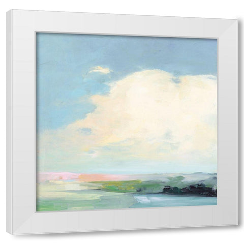 Colorful Horizon II Bright White Modern Wood Framed Art Print by Purinton, Julia