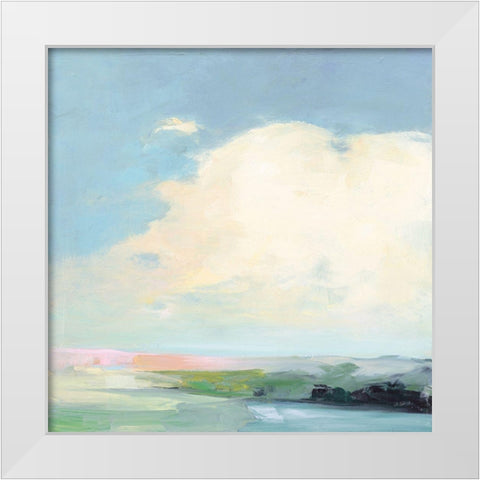 Colorful Horizon II Bright White Modern Wood Framed Art Print by Purinton, Julia