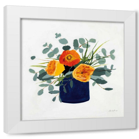 Simplicity Bouquet I White Modern Wood Framed Art Print by Munger, Pamela