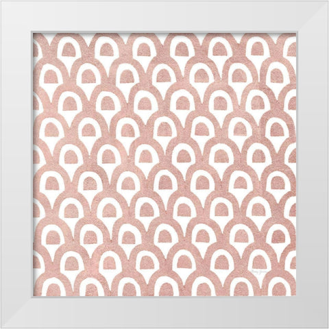 Simply Elegant XII Rose Gold Crop White Modern Wood Framed Art Print by Green, Nancy