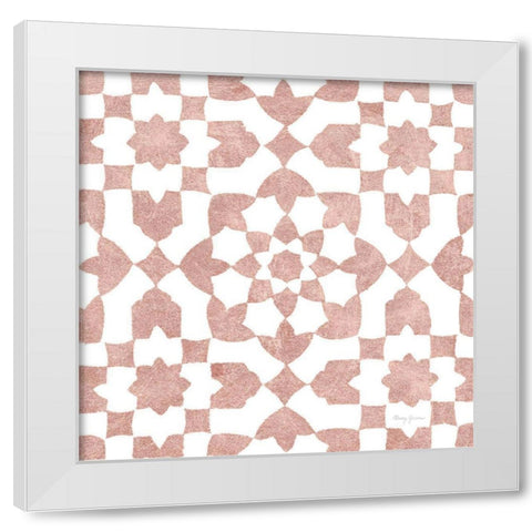 Simply Elegant XVI Rose Gold Crop White Modern Wood Framed Art Print by Green, Nancy
