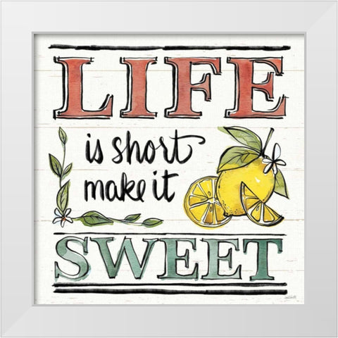 Lemonade Stand V White Modern Wood Framed Art Print by Tavoletti, Anne