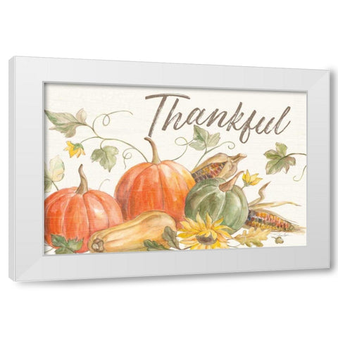 Happy Harvest I White Modern Wood Framed Art Print by Vassileva, Silvia