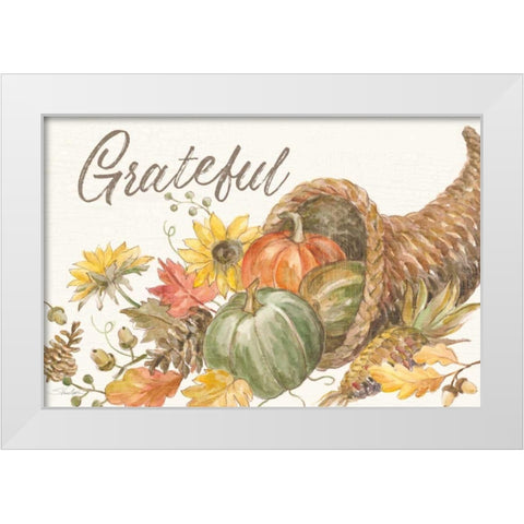 Happy Harvest II White Modern Wood Framed Art Print by Vassileva, Silvia