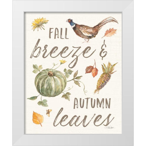 Happy Harvest V White Modern Wood Framed Art Print by Vassileva, Silvia