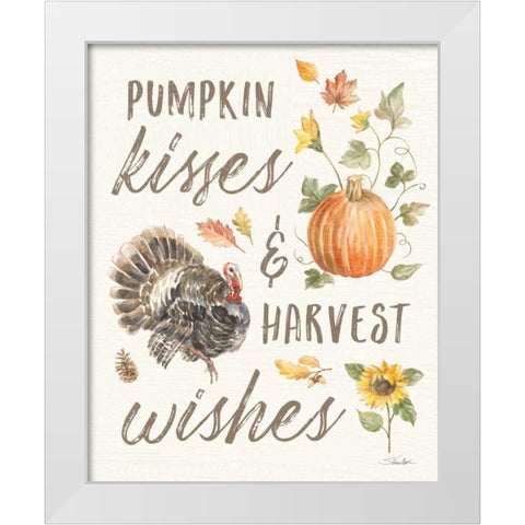 Happy Harvest VI White Modern Wood Framed Art Print by Vassileva, Silvia
