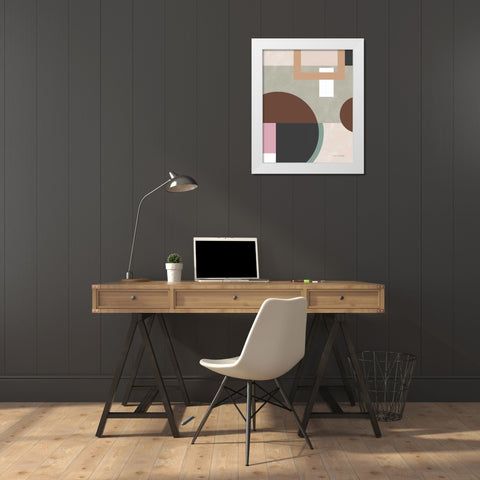 Soft Modern II White Modern Wood Framed Art Print by Gallagher, Megan