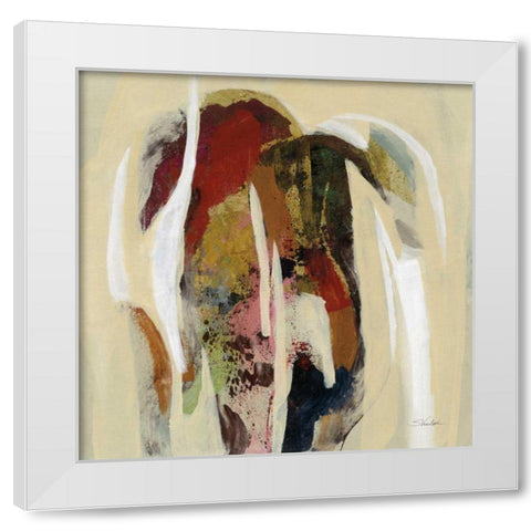 Terracotta Tile II White Modern Wood Framed Art Print by Vassileva, Silvia