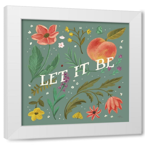 Spring Botanicals V Sage White Modern Wood Framed Art Print by Penner, Janelle