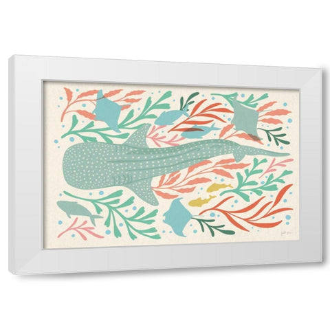 Under the Sea I White Modern Wood Framed Art Print by Penner, Janelle