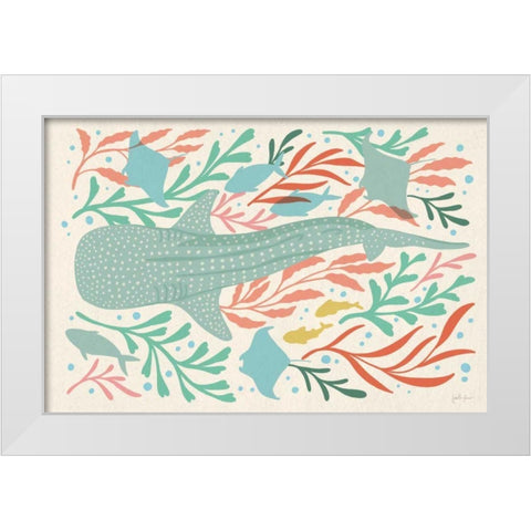 Under the Sea I White Modern Wood Framed Art Print by Penner, Janelle