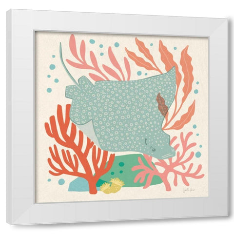 Under the Sea IV White Modern Wood Framed Art Print by Penner, Janelle