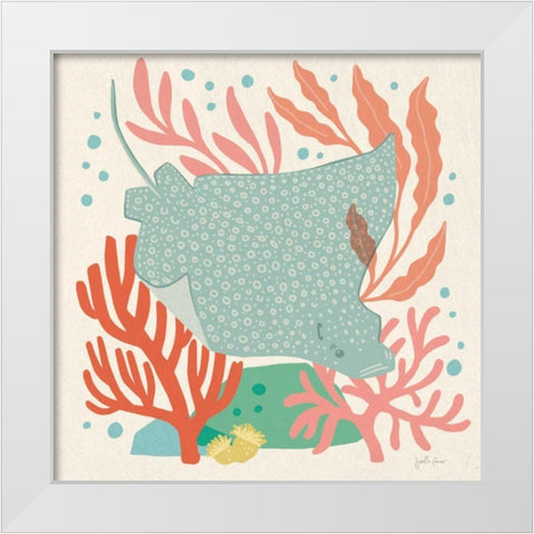 Under the Sea IV White Modern Wood Framed Art Print by Penner, Janelle