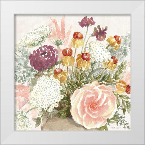 Cottage Charm V White Modern Wood Framed Art Print by Grove, Beth