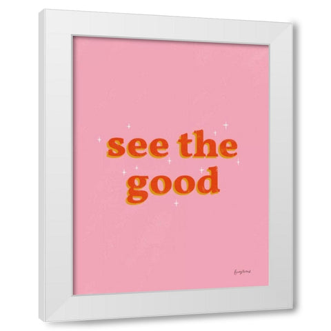 See the Good Crop White Modern Wood Framed Art Print by Thorns, Becky