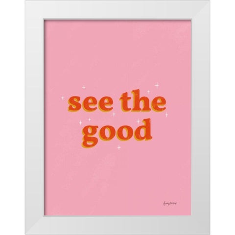 See the Good Crop White Modern Wood Framed Art Print by Thorns, Becky