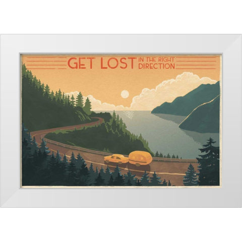 Born to Roam I White Modern Wood Framed Art Print by Penner, Janelle