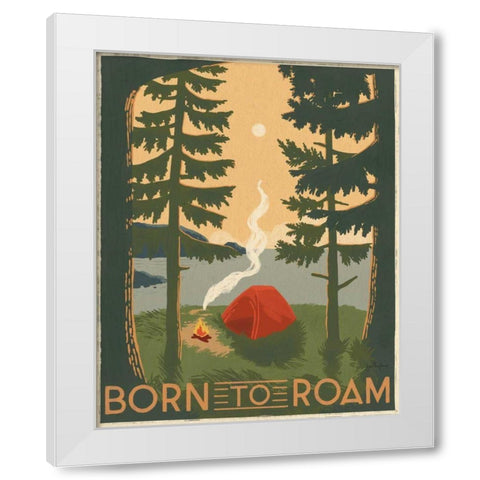 Born to Roam II White Modern Wood Framed Art Print by Penner, Janelle