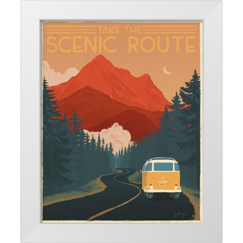 Born to Roam III White Modern Wood Framed Art Print by Penner, Janelle
