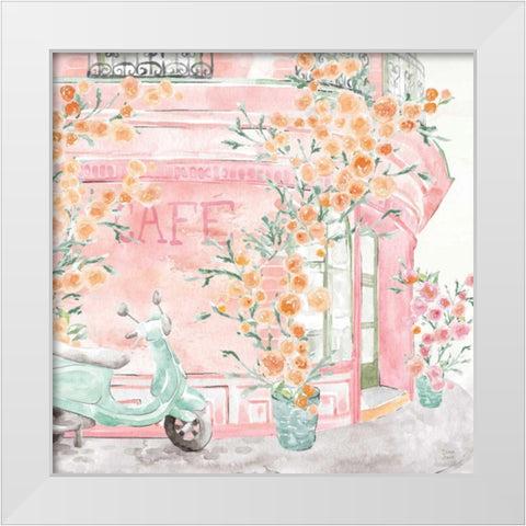 World Tour II White Modern Wood Framed Art Print by June, Dina