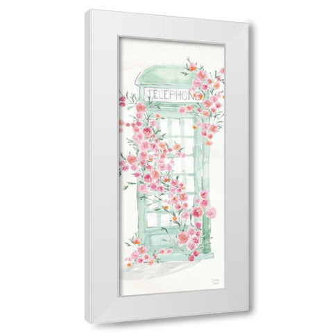 World Tour V White Modern Wood Framed Art Print by June, Dina