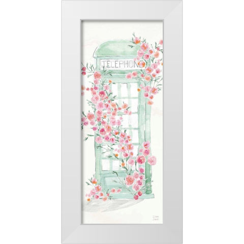 World Tour V White Modern Wood Framed Art Print by June, Dina