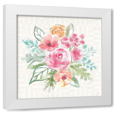 World Tour XIII White Modern Wood Framed Art Print by June, Dina