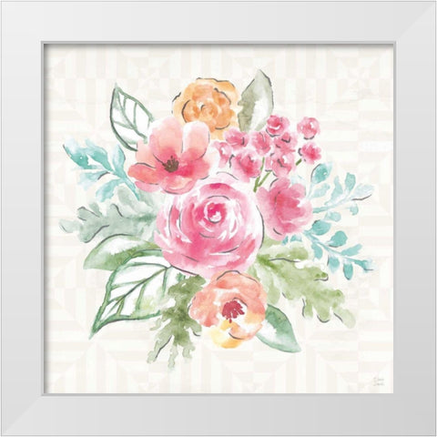 World Tour XIII White Modern Wood Framed Art Print by June, Dina