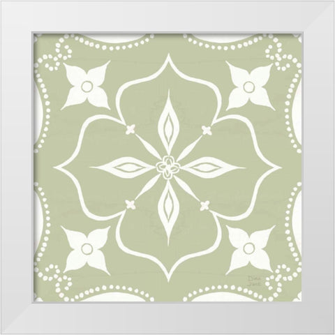 World Tour Pattern IIF White Modern Wood Framed Art Print by June, Dina