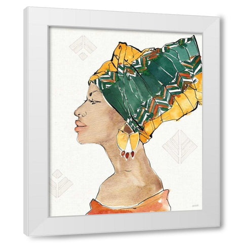 African Flair VII White Modern Wood Framed Art Print by Tavoletti, Anne