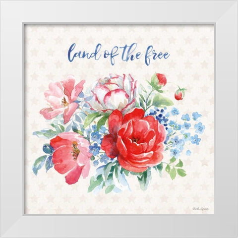 Americana Style II White Modern Wood Framed Art Print by Grove, Beth