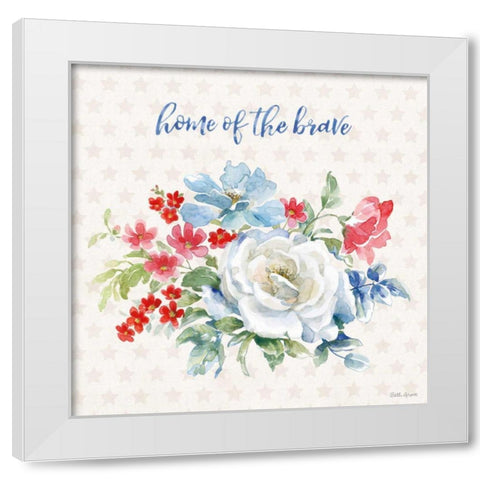 Americana Style III White Modern Wood Framed Art Print by Grove, Beth