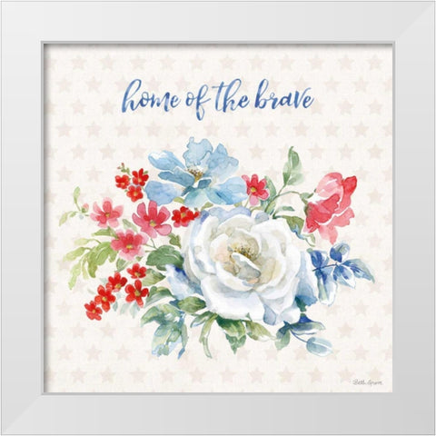 Americana Style III White Modern Wood Framed Art Print by Grove, Beth