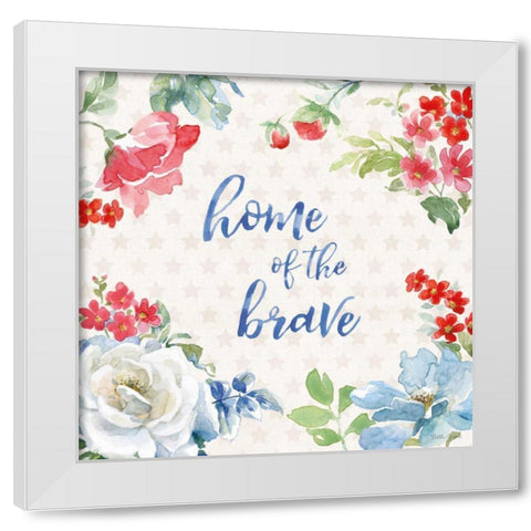 Americana Style V White Modern Wood Framed Art Print by Grove, Beth