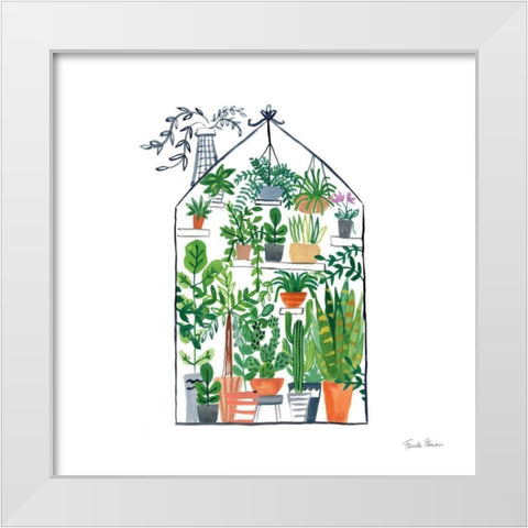 Greenhouse I White Modern Wood Framed Art Print by Paschke, Chris