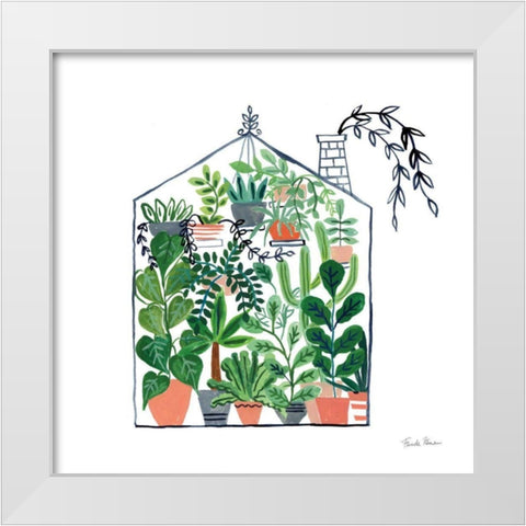 Greenhouse II White Modern Wood Framed Art Print by Paschke, Chris