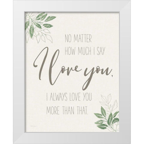 All You Need is Love Sentiment White Modern Wood Framed Art Print by Grove, Beth