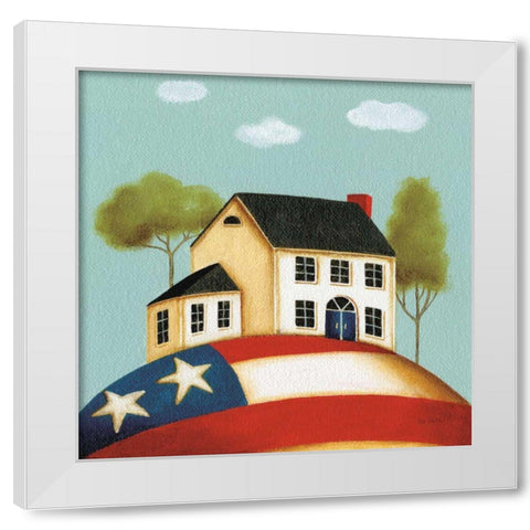 My Home I White Modern Wood Framed Art Print by Audit, Lisa