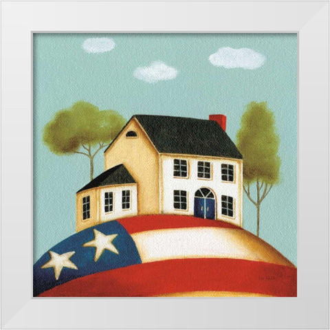 My Home I White Modern Wood Framed Art Print by Audit, Lisa