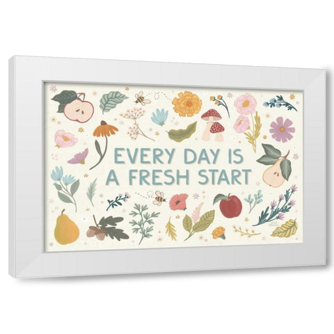 September Sweetness I White Modern Wood Framed Art Print by Marshall, Laura