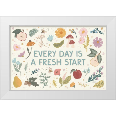 September Sweetness I White Modern Wood Framed Art Print by Marshall, Laura