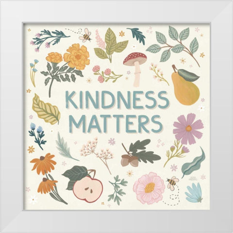 September Sweetness III White Modern Wood Framed Art Print by Marshall, Laura