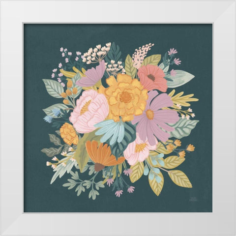 September Sweetness VI White Modern Wood Framed Art Print by Marshall, Laura