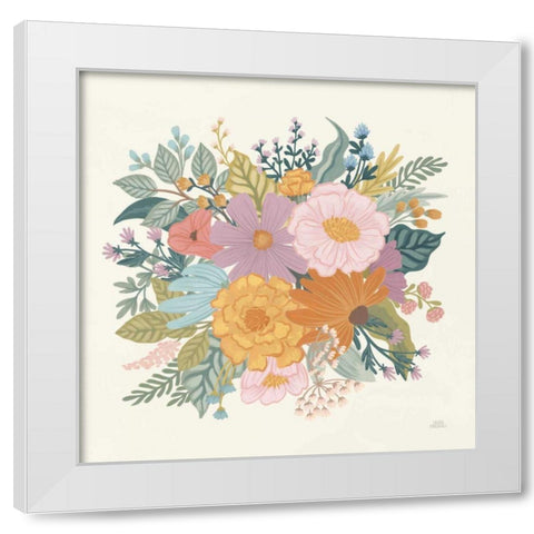 September Sweetness VII White Modern Wood Framed Art Print by Marshall, Laura